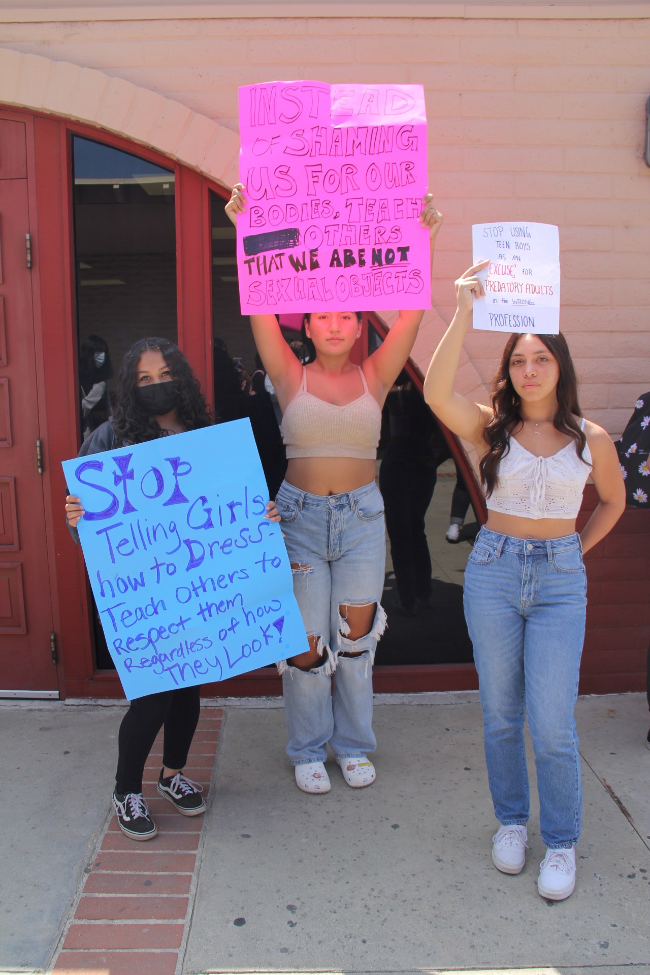 Protester Dress Code Protesters demand a revision of the dress code that disproportionately ...